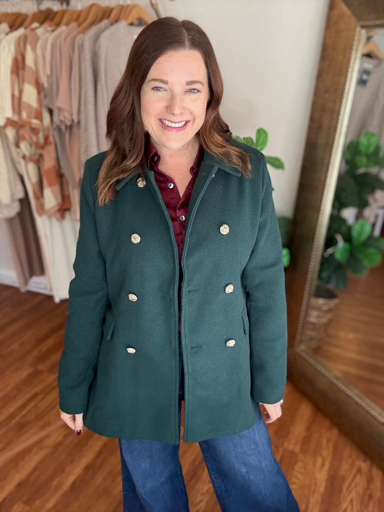 Around Town Coat in Green