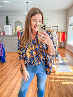 Living Out Loud Top in Navy