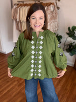 Meant for You Top in Green