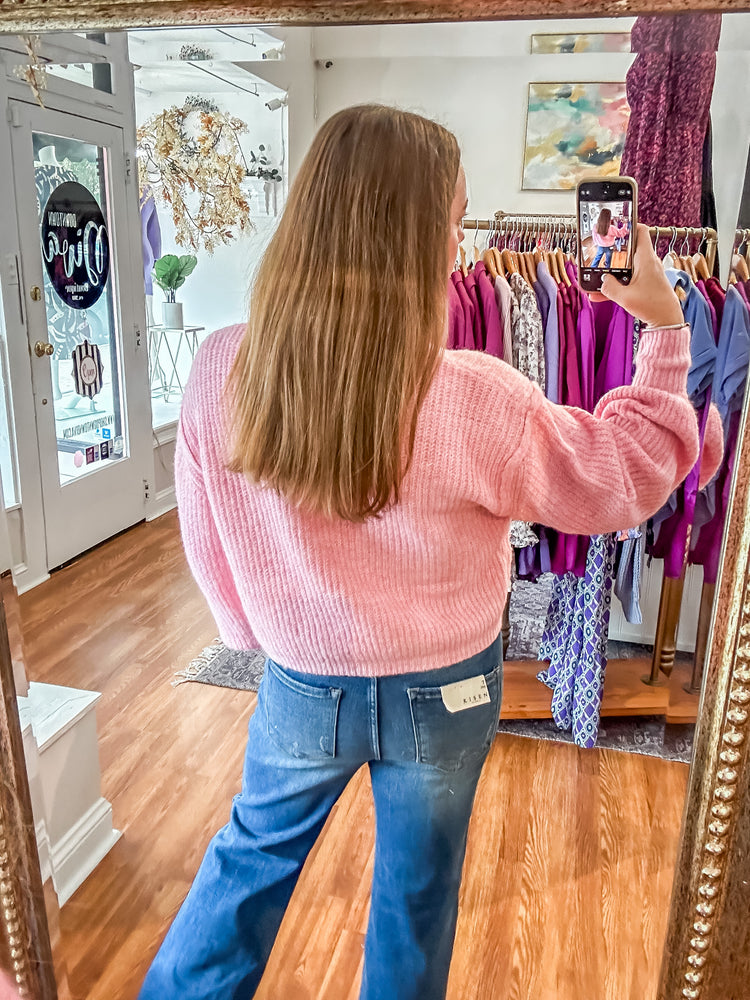 Must Be Mine Sweater in Pink