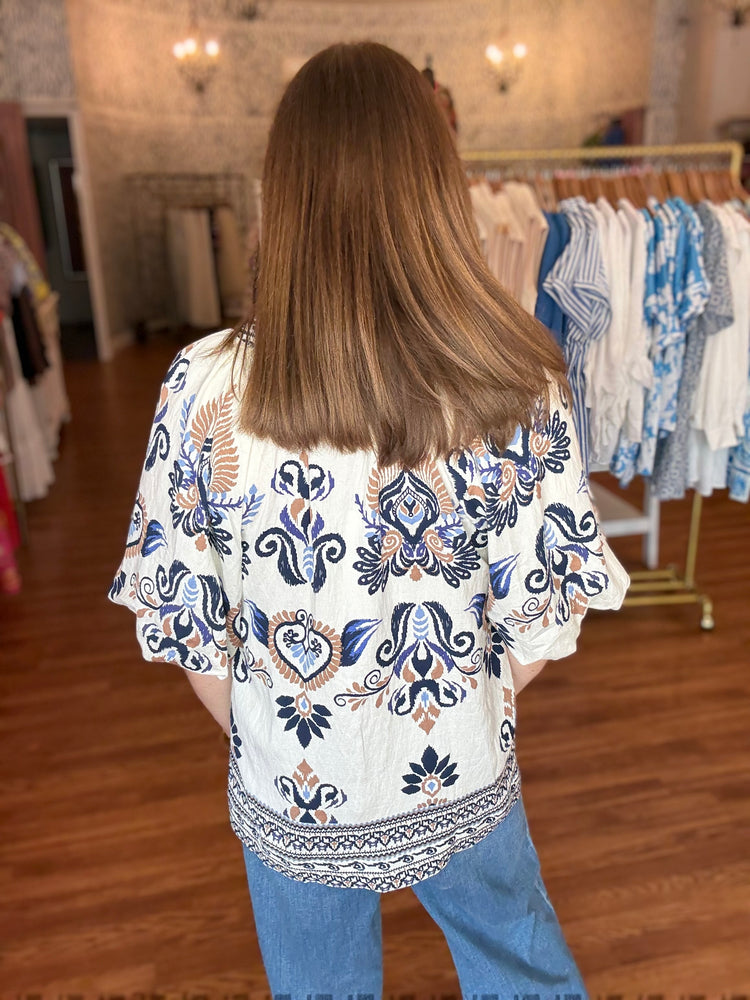 Hear Your Out Top in Navy