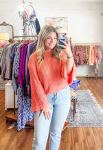 Now You Know Sweater in Orange