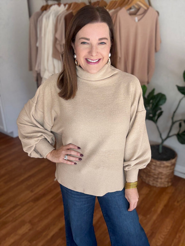 Cloud Nine Top in Tan