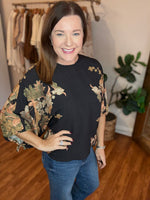 Garden of Grace Top in Black