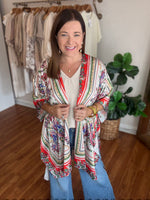 Crowd Pleaser Kimono in Red