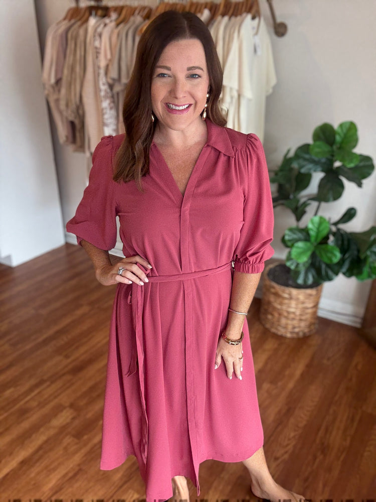 One to Remember Dress in Marsala