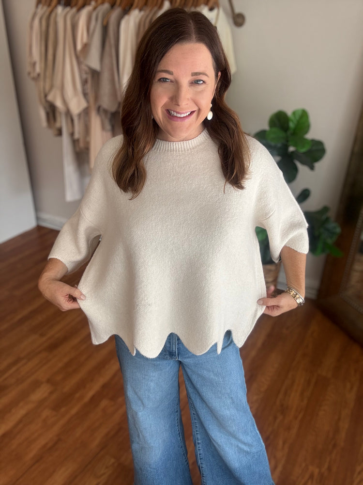 Follow You Sweater in Cream