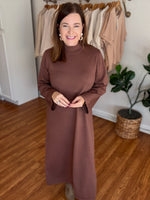 Better Than You Know Dress in Coffee
