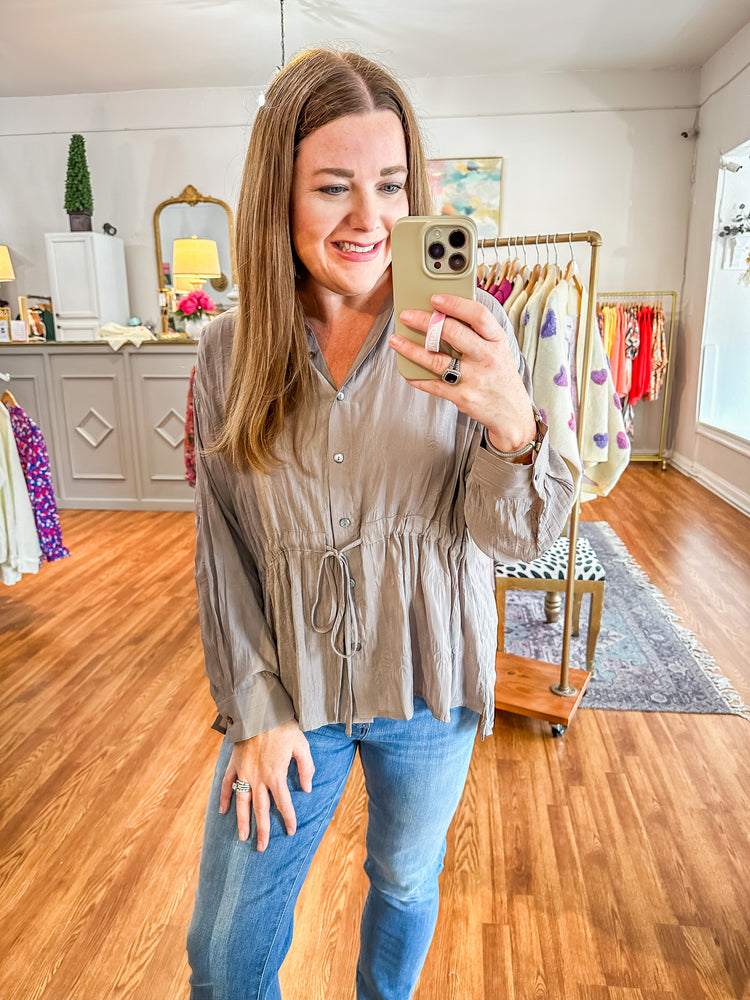 Pick You Up Top in Taupe