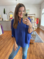 Think of Me Top in Indigo