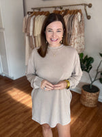 Weekend Sweatshirt Dress in Taupe