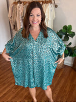 Going Strong Dress in Teal