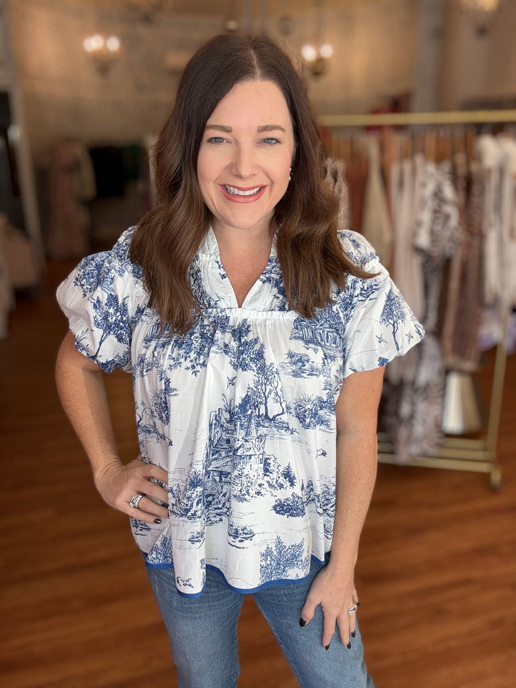 Truly Toile Top