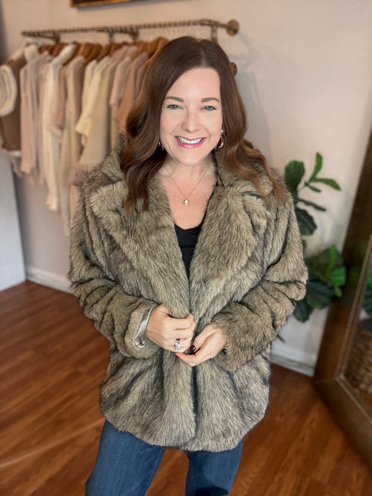 In the City Faux Fur Jacket