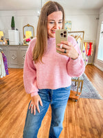 Must Be Mine Sweater in Pink