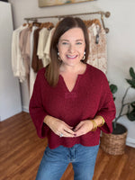 Remember It Sweater in Cabernet