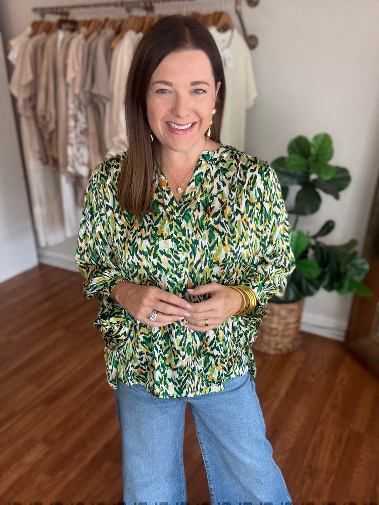 Day Dream Delight Top in Green