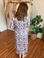 Where the Day Goes Dress in Blue