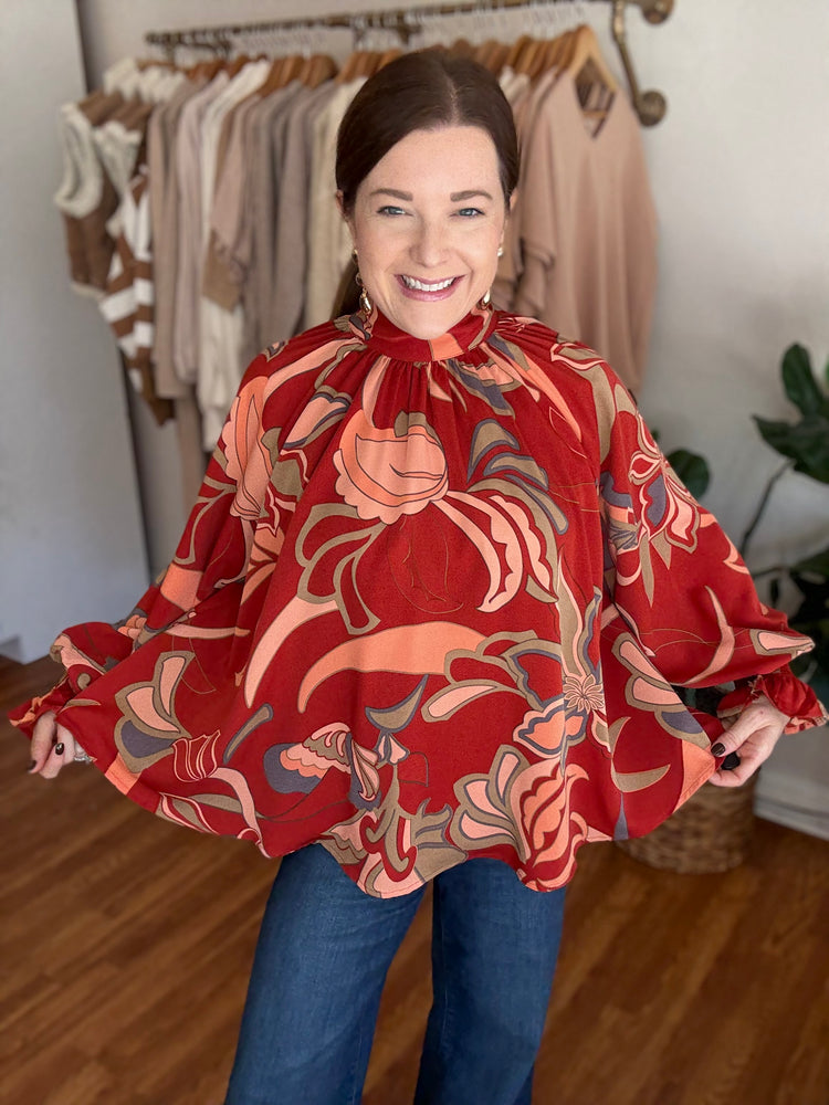 At a Glance Top in Rust