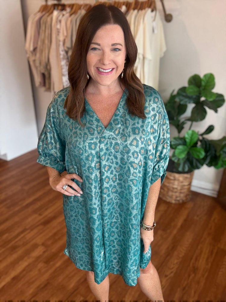 Going Strong Dress in Teal