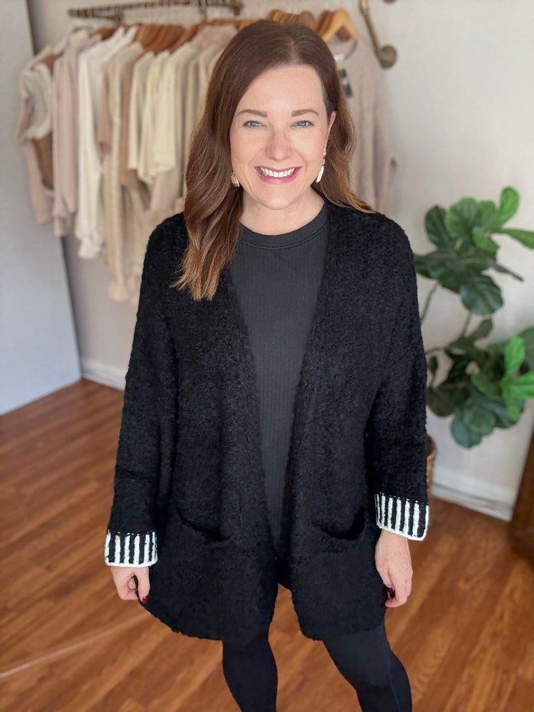 Cozy All Day Cardigan in Black