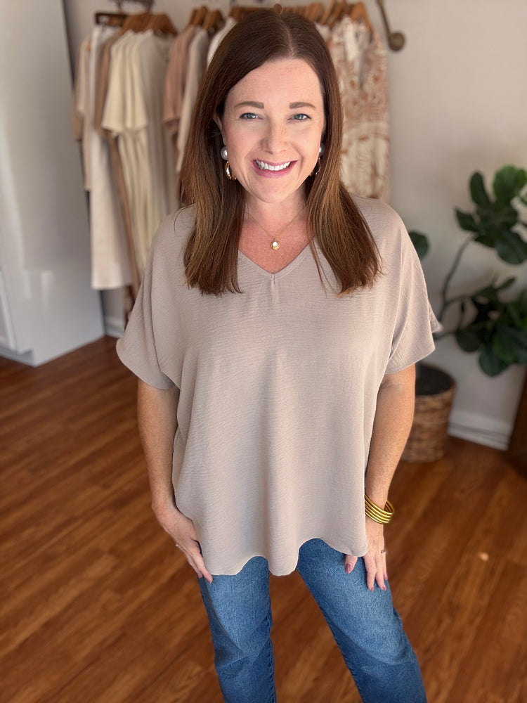 Everyday Basic V-Neck Top (4 colors)