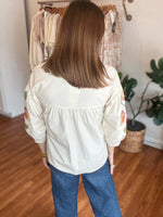 Stay Close Top in Cream
