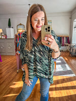 Call On Me Top in Sage