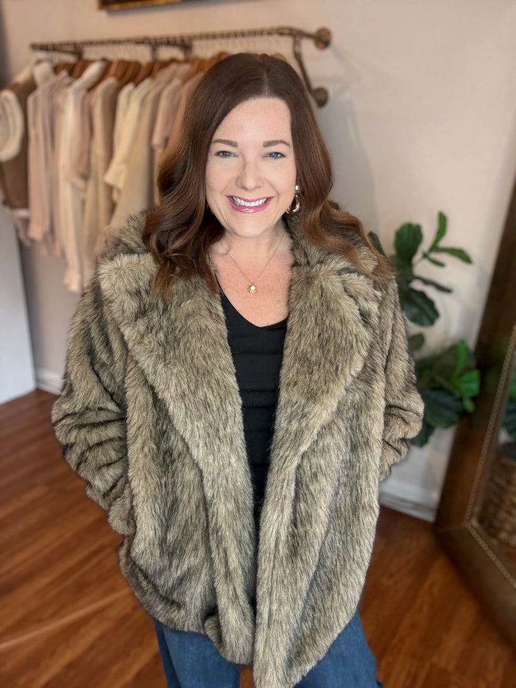 In the City Faux Fur Jacket