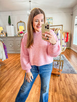 Must Be Mine Sweater in Pink