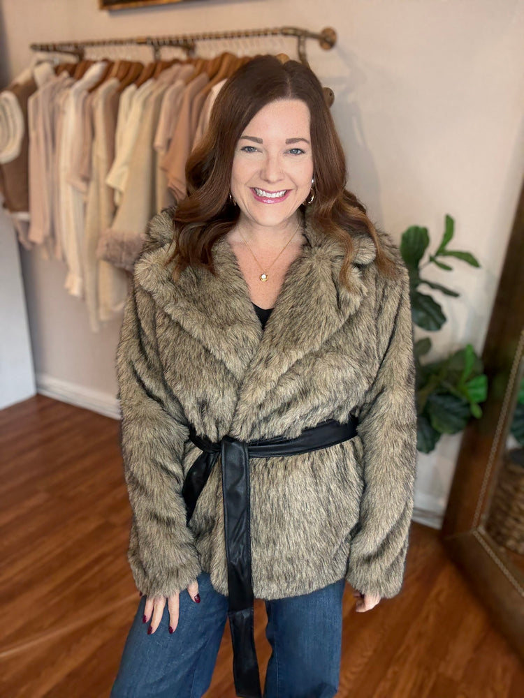In the City Faux Fur Jacket