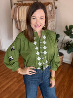 Meant for You Top in Green