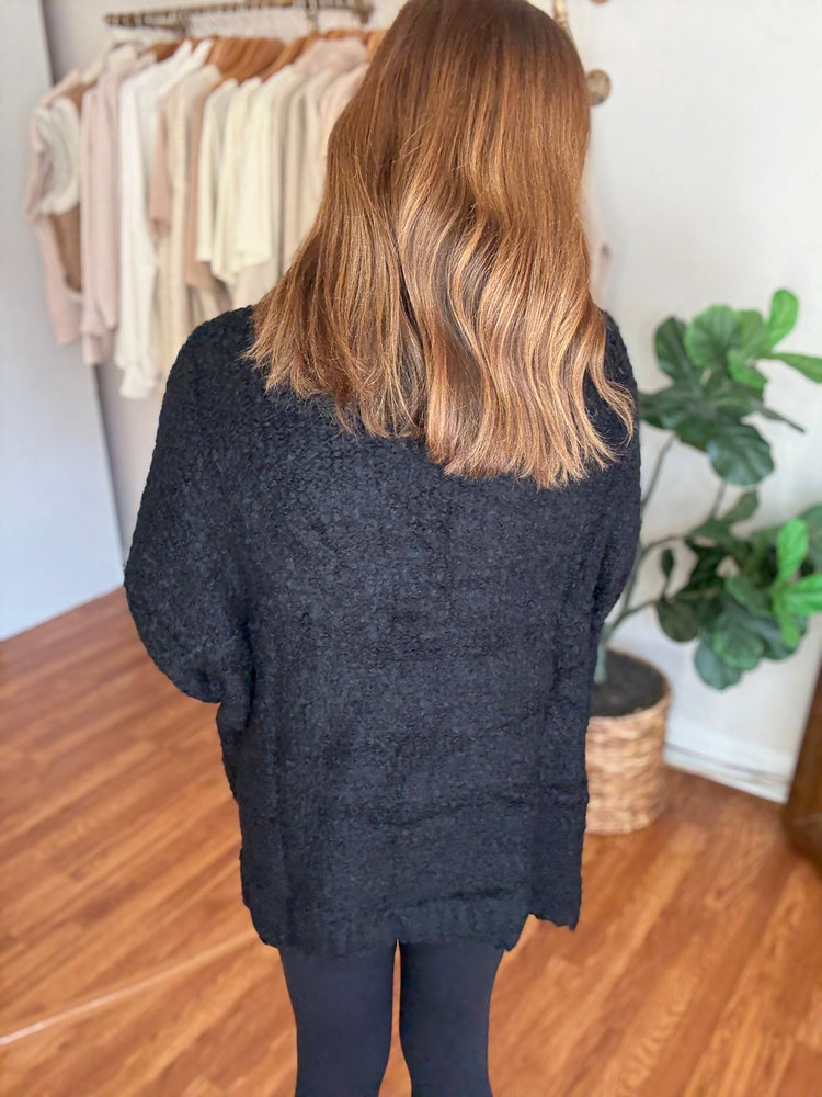 Cozy All Day Cardigan in Black