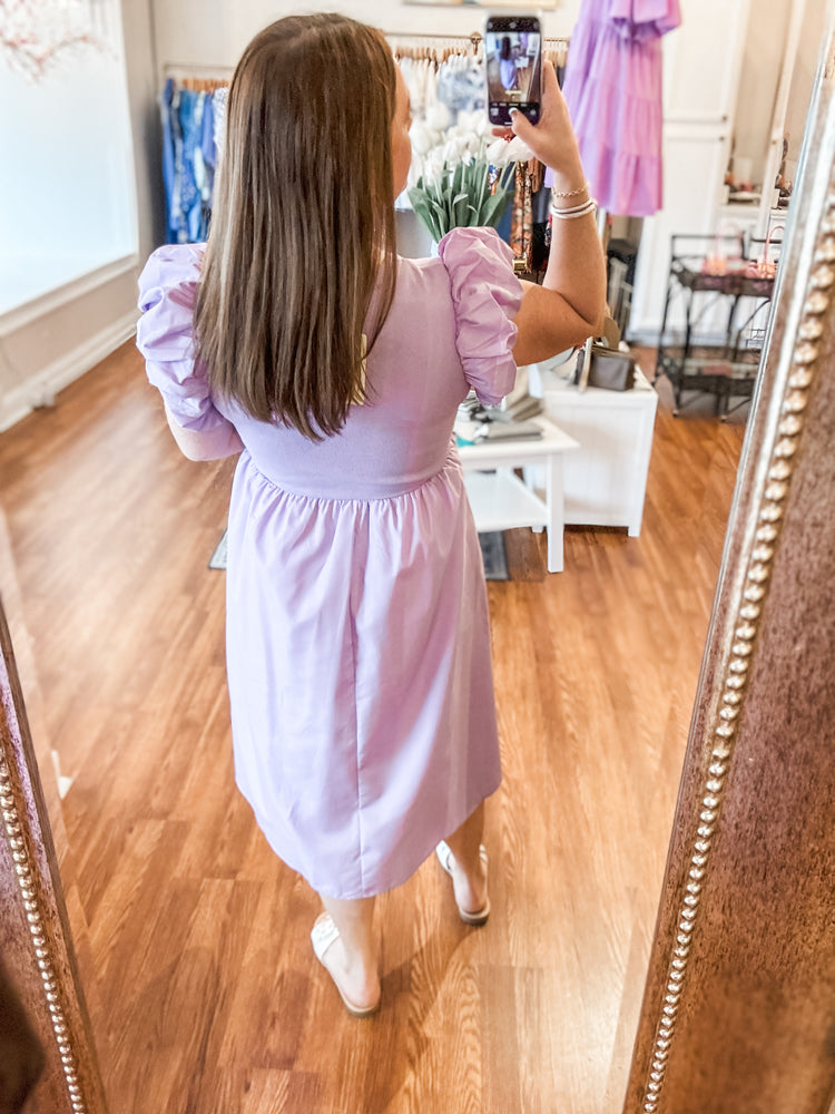 Find Your Way Dress in Lilac