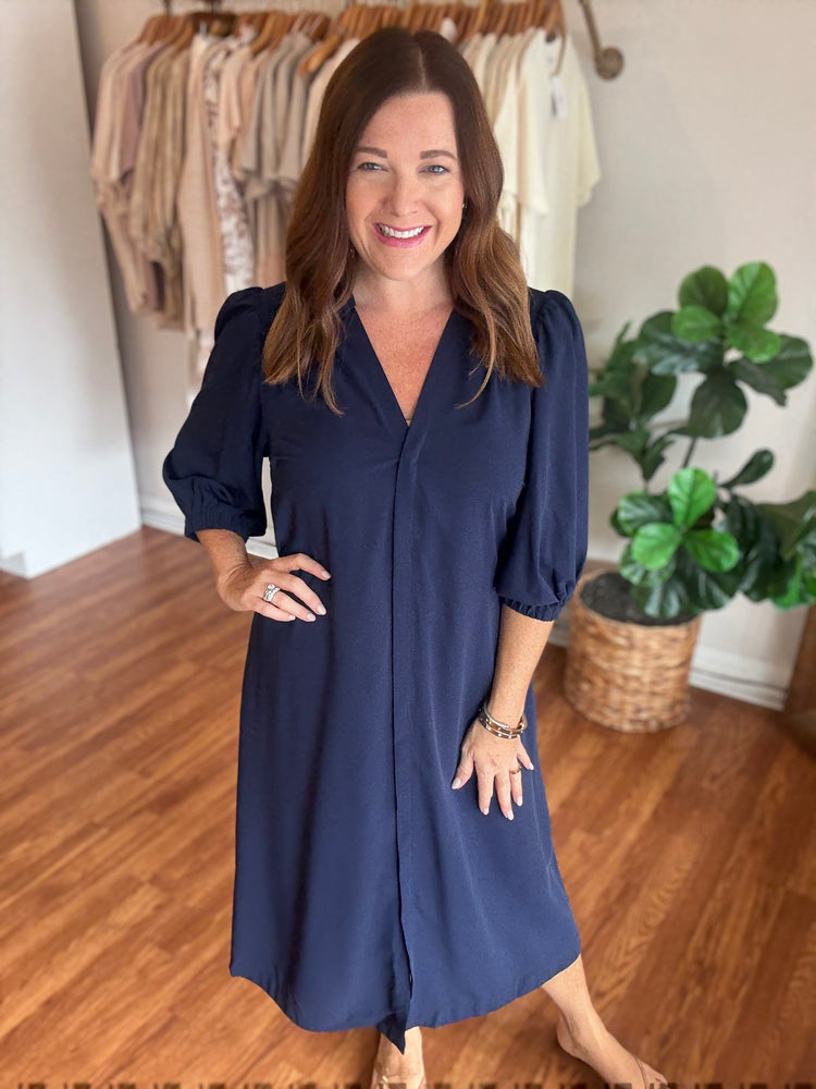 One to Remember Dress in Navy