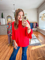 Finally Here Sweater in Red