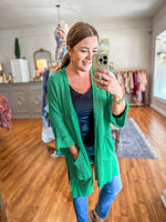 Clearly Yours Cardigan in Green
