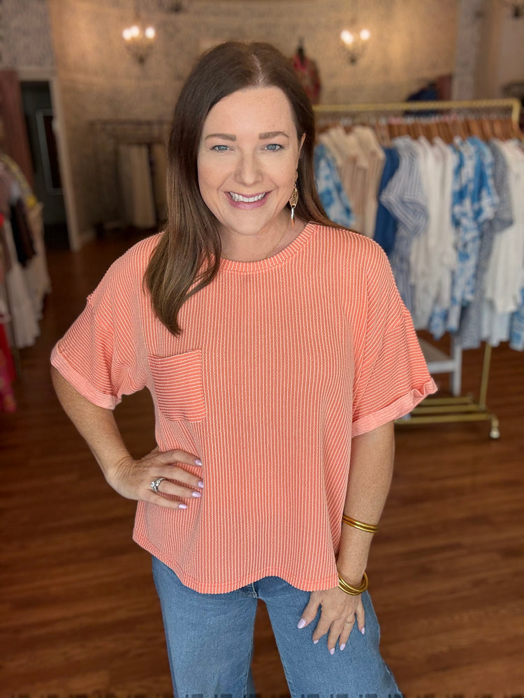 In Plain Sight Top in Orange
