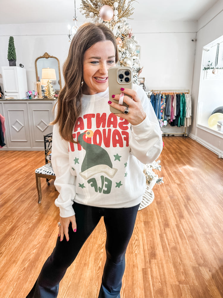 Santa s Favorite Elf Sweatshirt