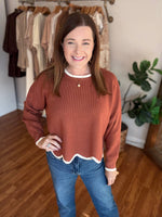 Looking for You Sweater in Cinnamon