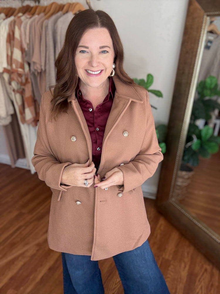 Around Town Coat in Camel