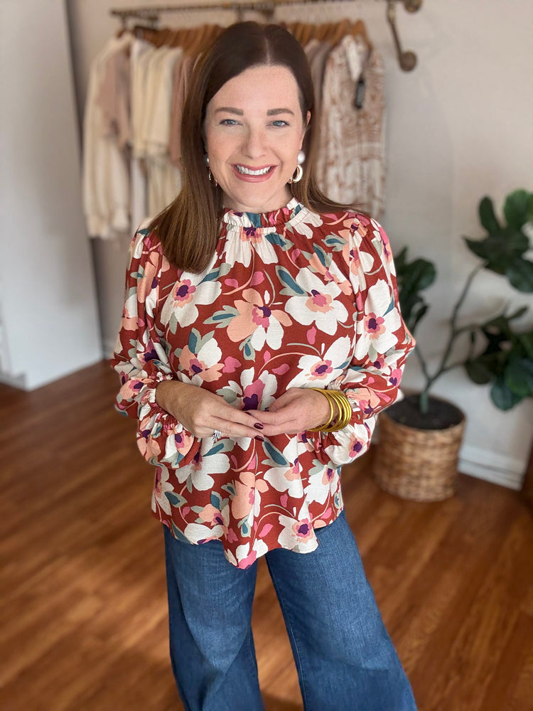 Sweet Little Things Top in Rust