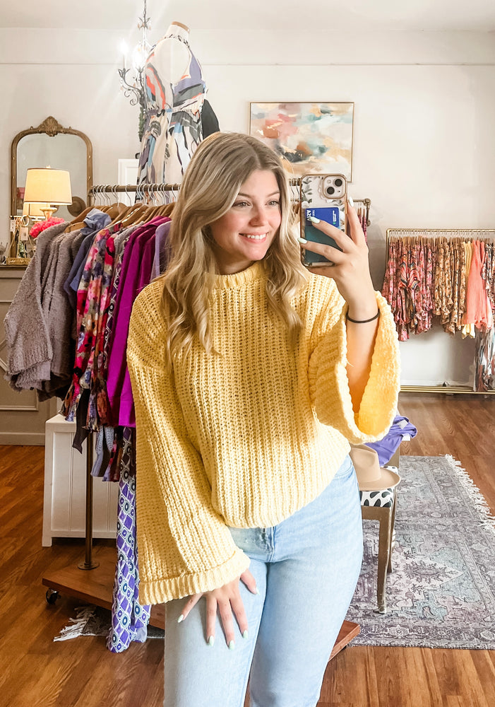 Now You Know Sweater in Yellow