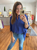 Think of Me Top in Indigo