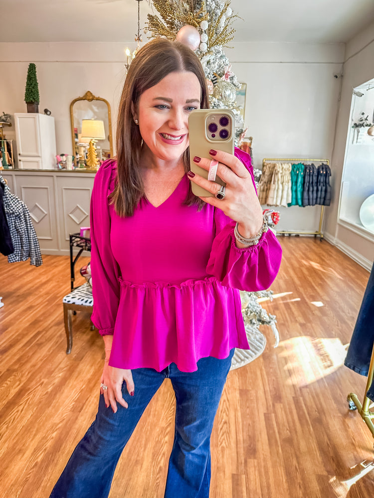 Tons of Options Top in Magenta