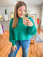 Must Be Mine Sweater in Green