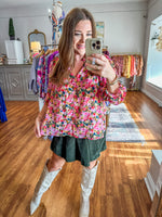 Fall is Calling Top in Berry