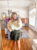 Rushing In Top in Off White