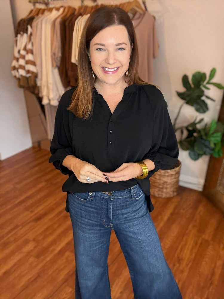 Catch You Off Guard Top in Black