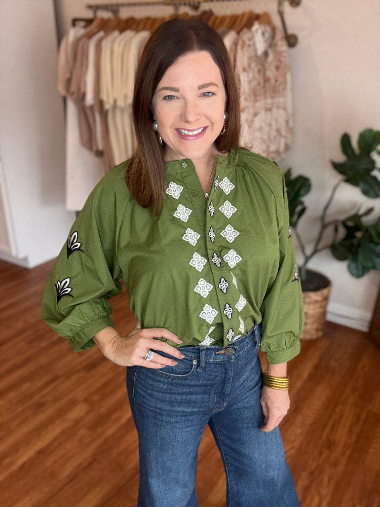 Meant for You Top in Green